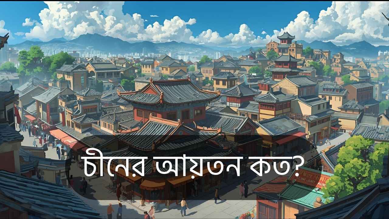 চীনের আয়তন কত