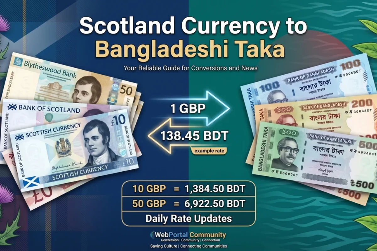 Scotland Currency to Bangladeshi Taka